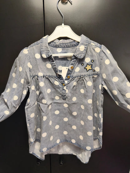 Blouse Bleu Jean – 5 Ans ref 545