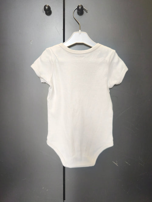 Body blanc "jolie" Verbaudet 24 mois - manches courtes