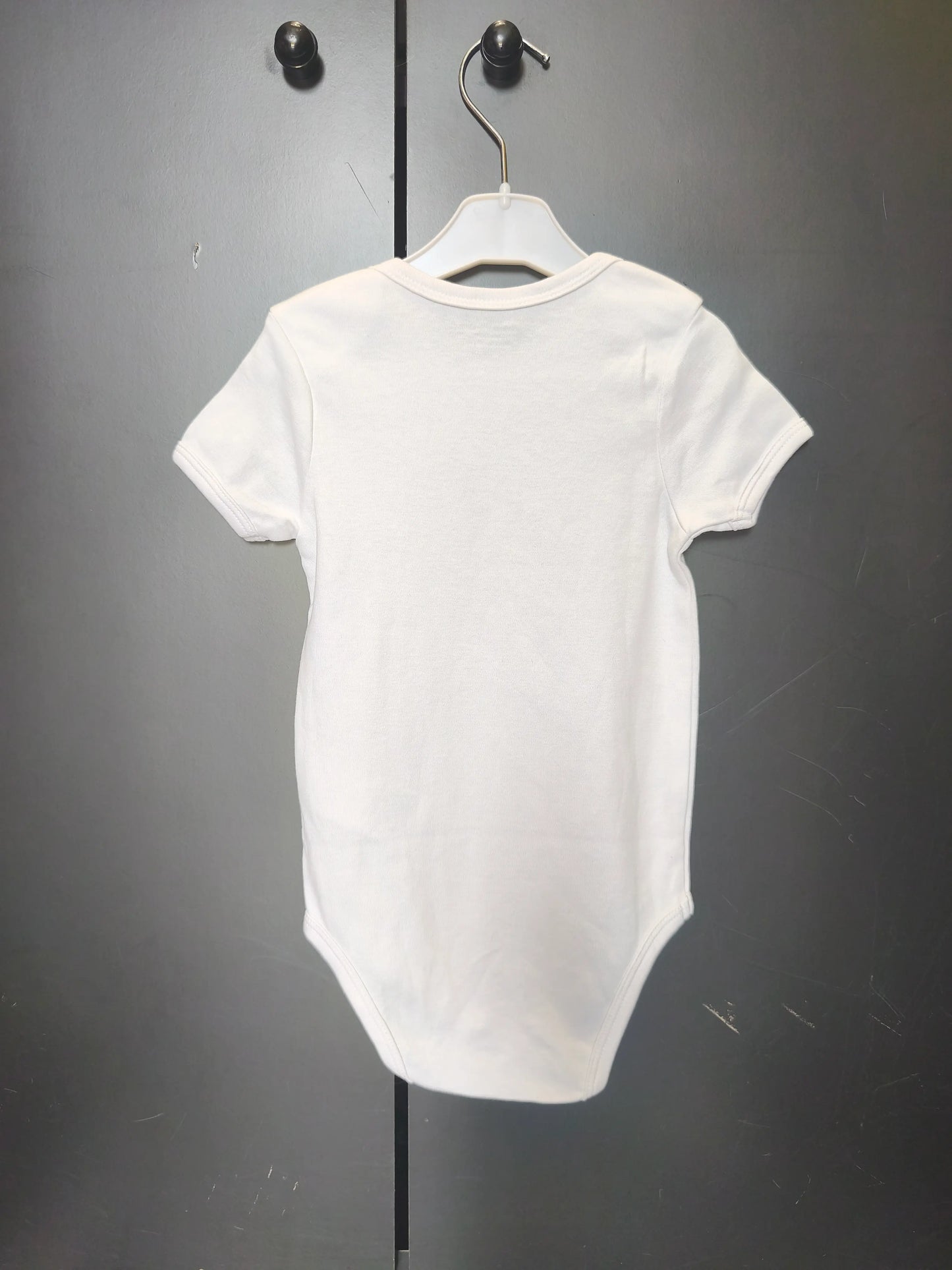 Body blanc Verbaudet 24 mois - manches courtes ref 57