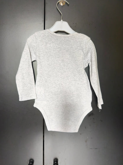 Body gris “Mme Trop Mignonne” – 24 mois ref 412