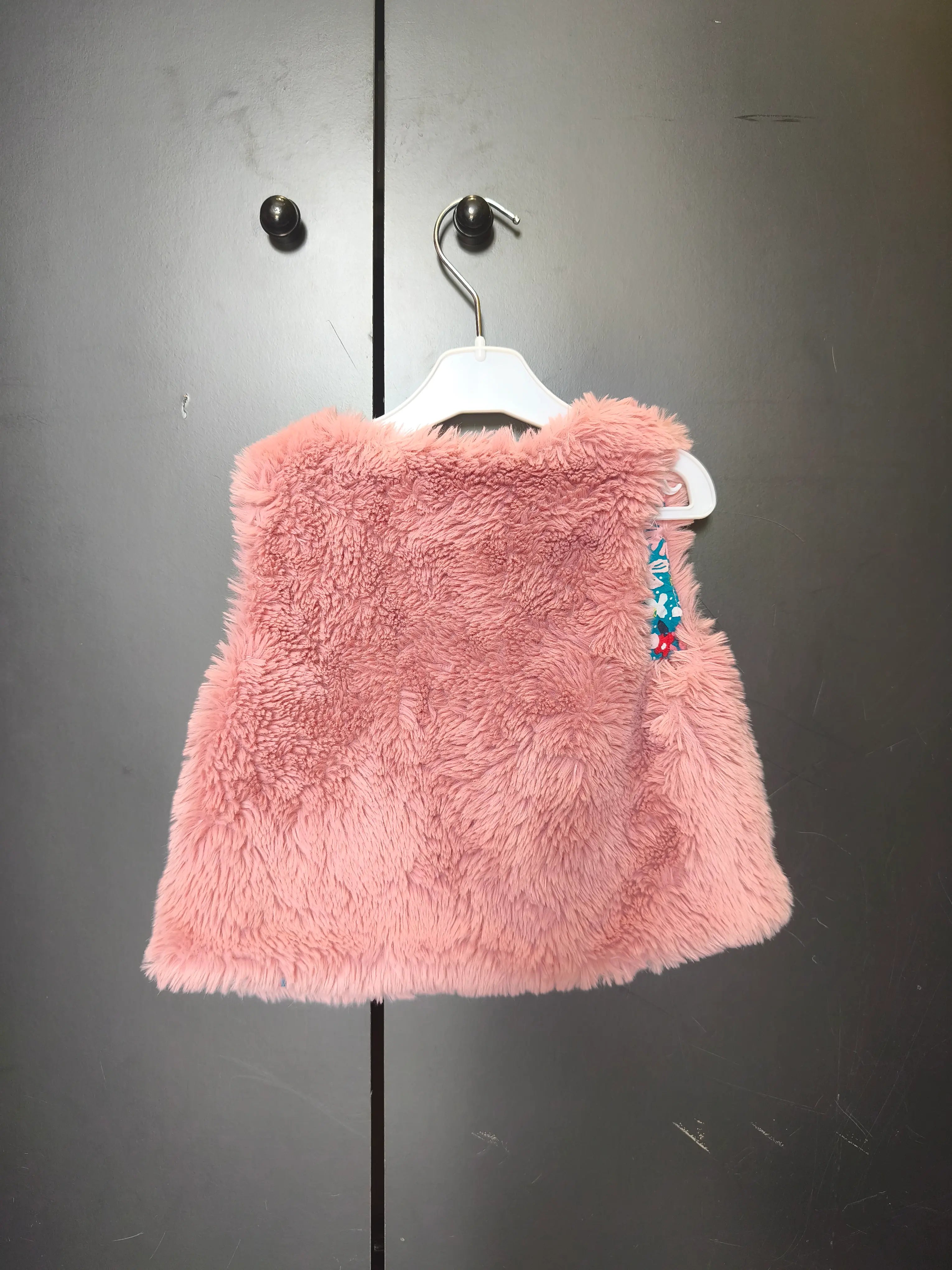 Cache-coeur rose à motif fleuri Tissaia 18 mois – Doux et coloré