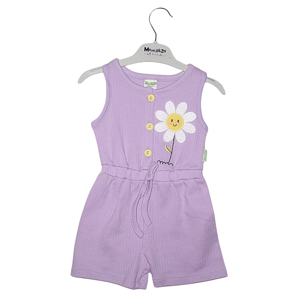Combinaison Short Bébé Fille Lilas en Coton – Élégance & Confort pour l’Été Little Stars