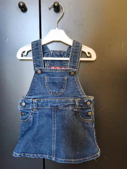 Combinaison Jupe Effet Jean Bleu Foncé – Tissaia – 6 Mois ref 202