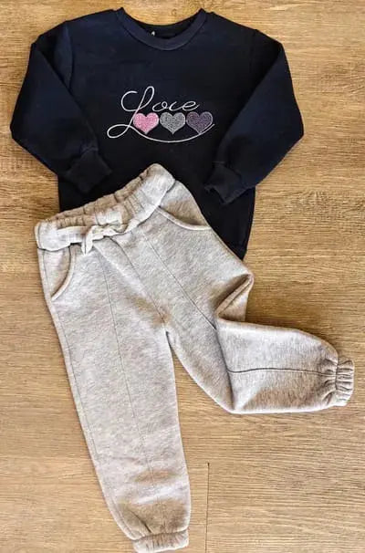 Ensemble hiver "Love" - Dernière taille 3 ans ref 6079