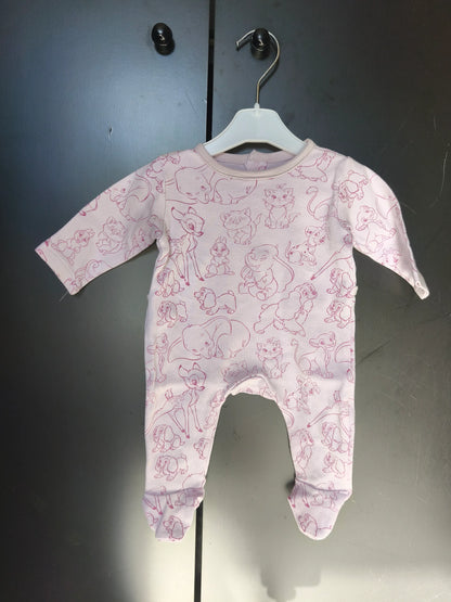 Grenouillère Violette Été – Thème Disney – 1 Mois ref 193