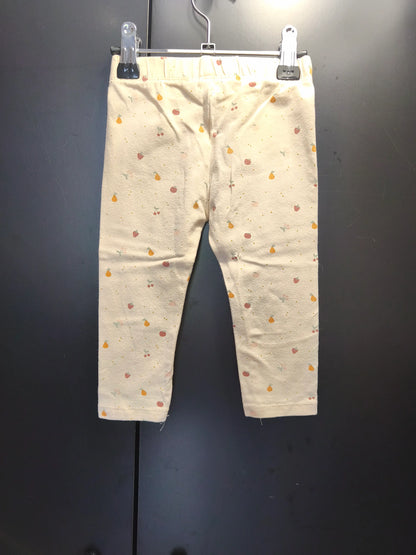 Legging Crème Imprimé Fruits – Kiabi 18 mois ref 401