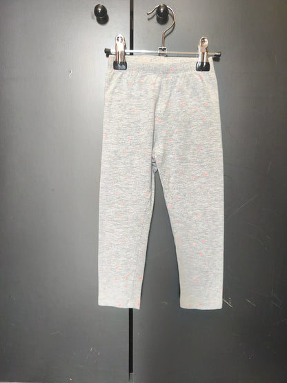 Legging gris étoile rose fluo Tape à l’œil – Taille 2 ans ref 90