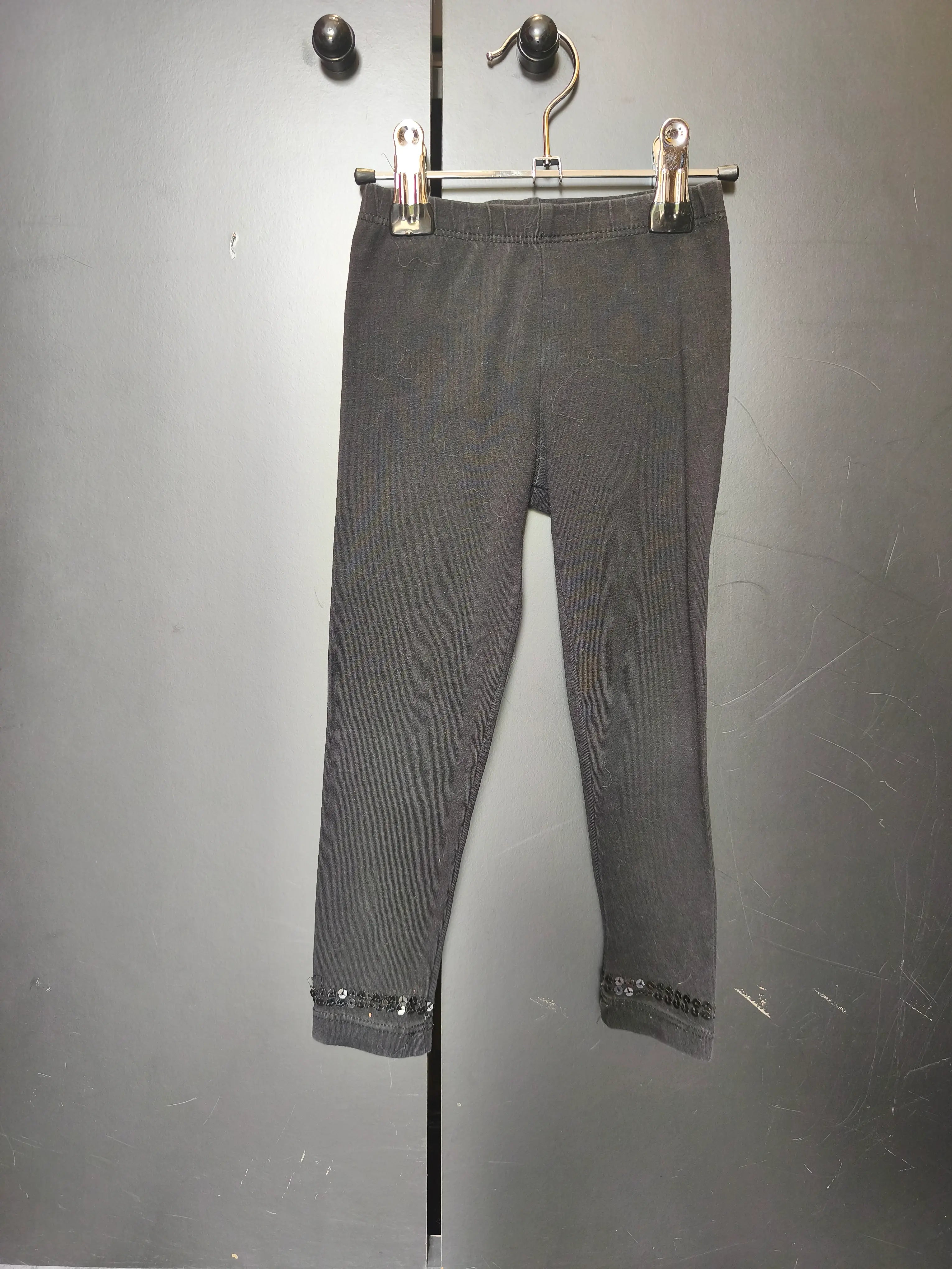 Legging noir avec paillettes aux chevilles Du Pareil au Même – Taille 2 ans