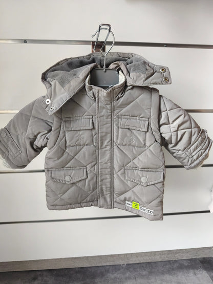 Manteau Hiver Gris à Capuche - 3 mois ref 457