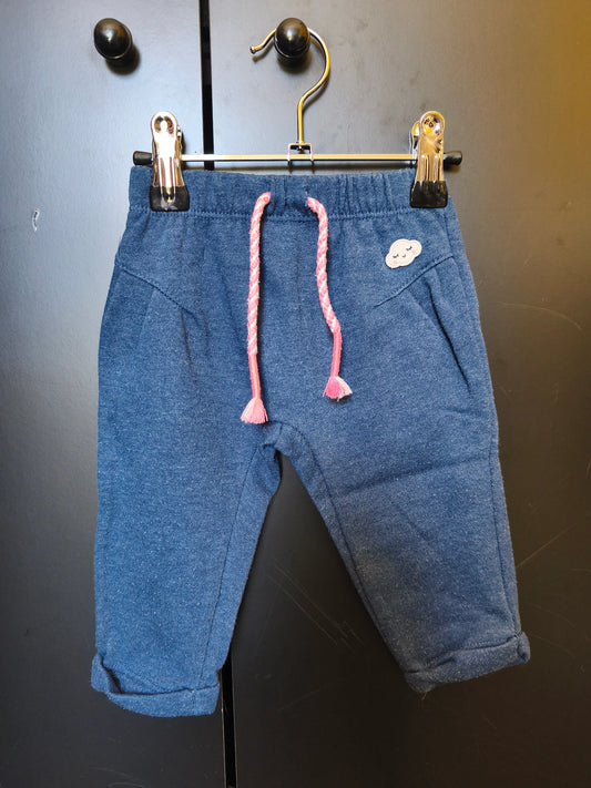 Pantalon Bleu avec Nuages et Arc-en-Ciel – TEX – 6 Mois ref 243
