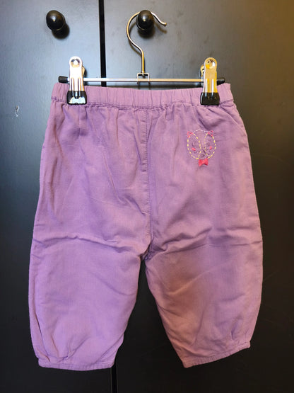 Pantalon Baggy Violet avec Broderie Chat – DPAM – 6 Mois ref 237