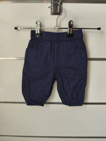 Pantalon Doublé Bleu 1 mois ref 620