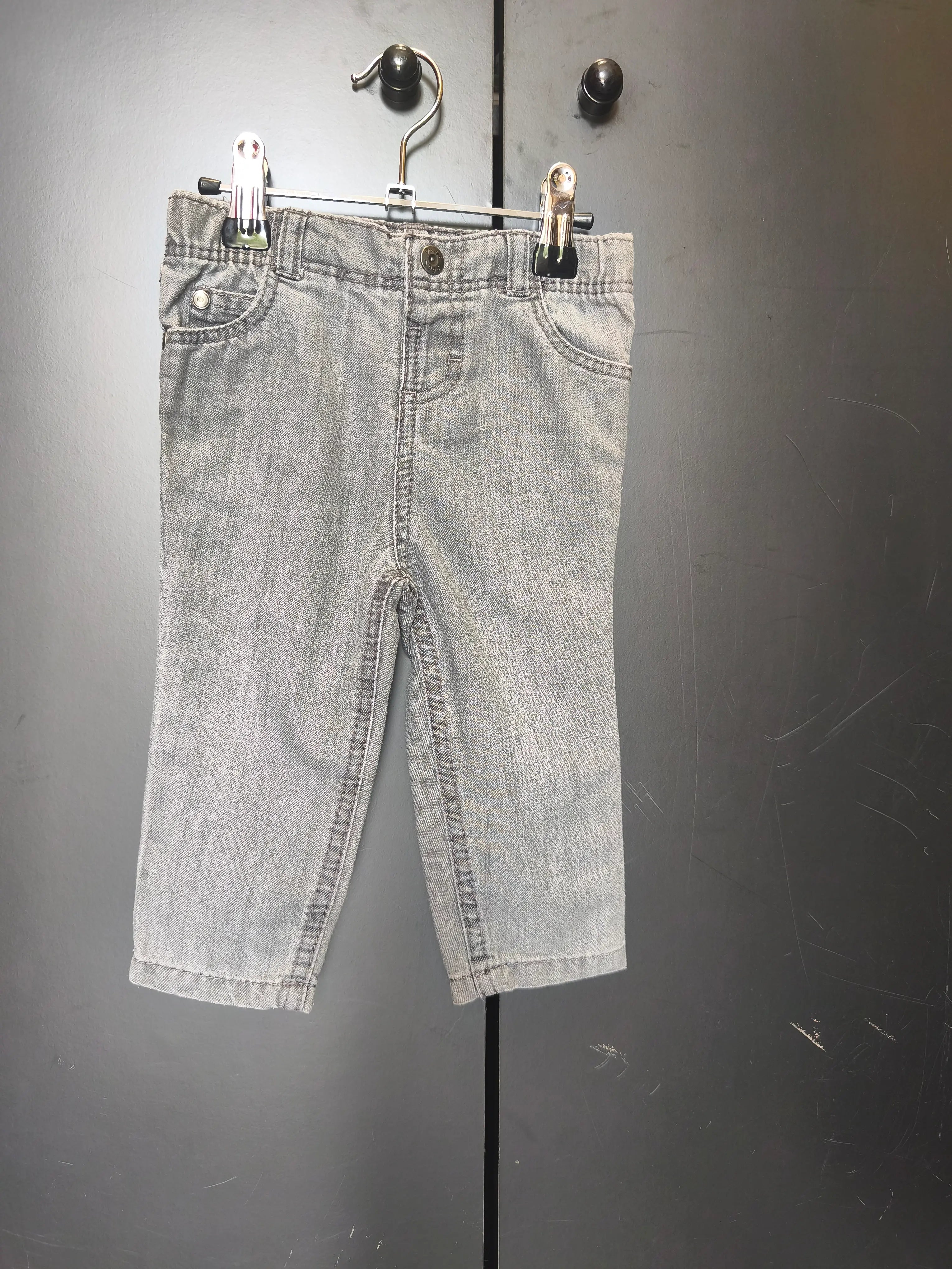Pantalon Orchestra 12 mois - Gris, taille couche, mini poche & élastique intérieur
