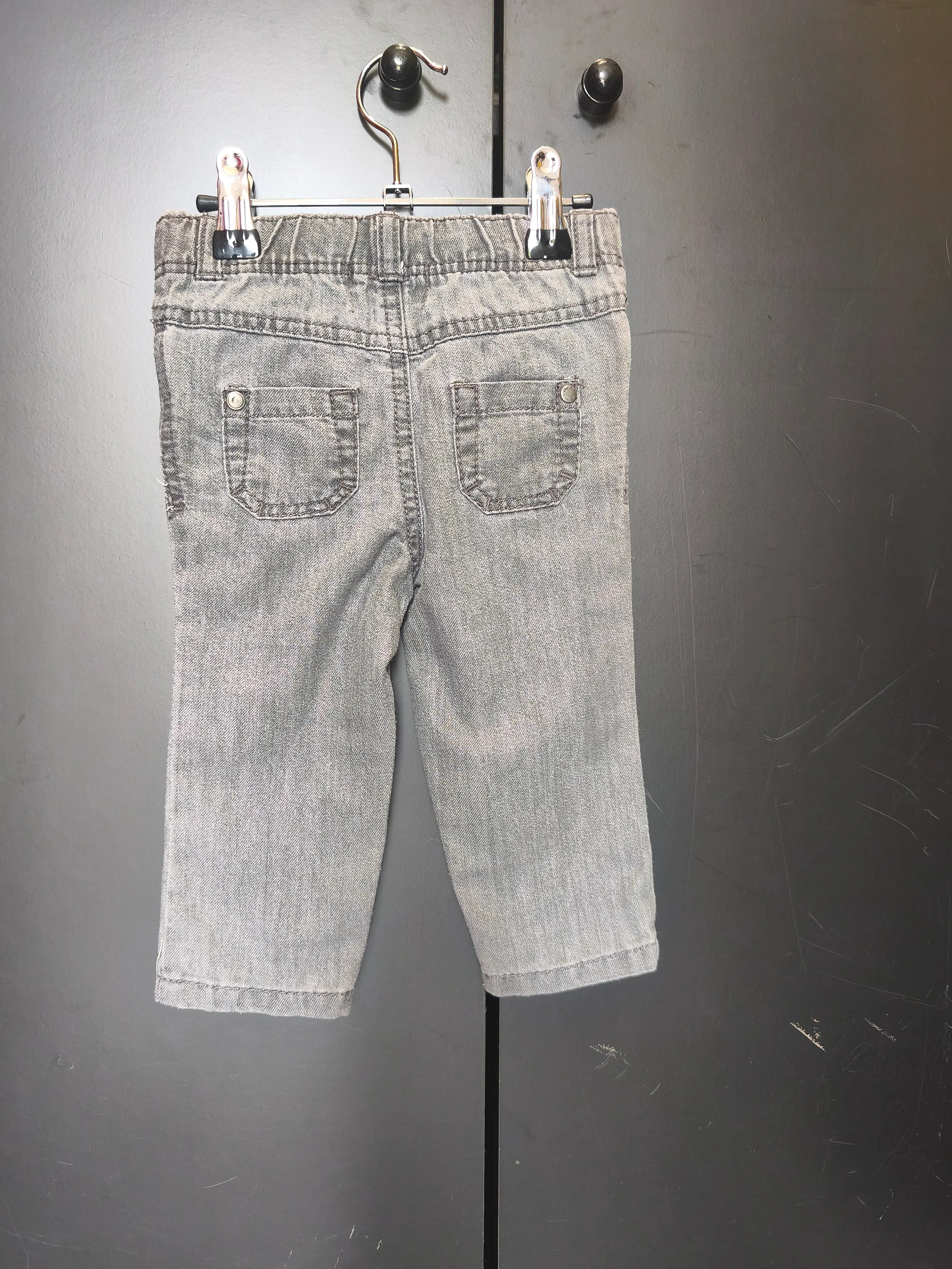 Pantalon Orchestra 12 mois - Gris, taille couche, mini poche & élastique intérieur