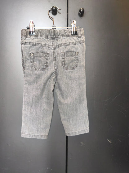 Pantalon Orchestra 12 mois - Gris, taille couche, mini poche & élastique intérieur ref 34
