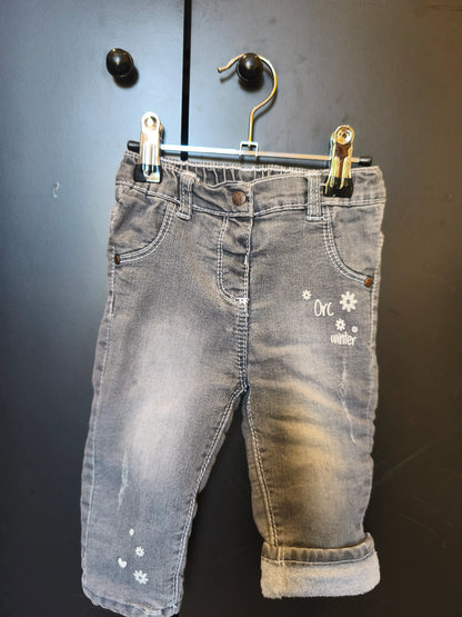 Pantalon jean gris doublure polaire – Orchestra – 9 mois ref 275