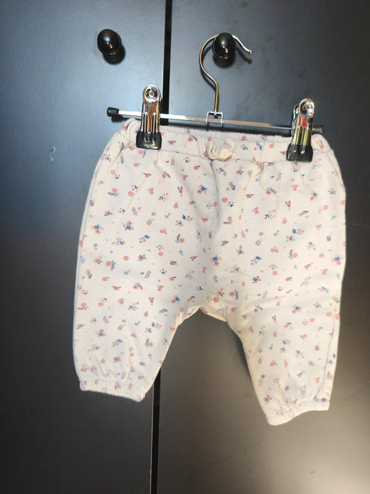 Pantalon Fleurs Roses & Bleues – Tape à l’Œil – 3 Mois ref 170