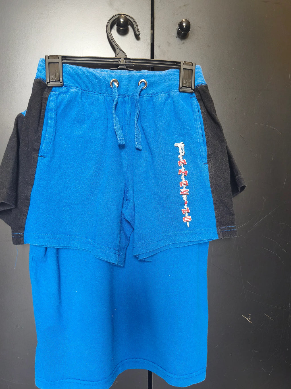 Pyjama 2 pièces Marvel 6-8 ans - Spider-Man, t-shirt noir & bleu + short bleu