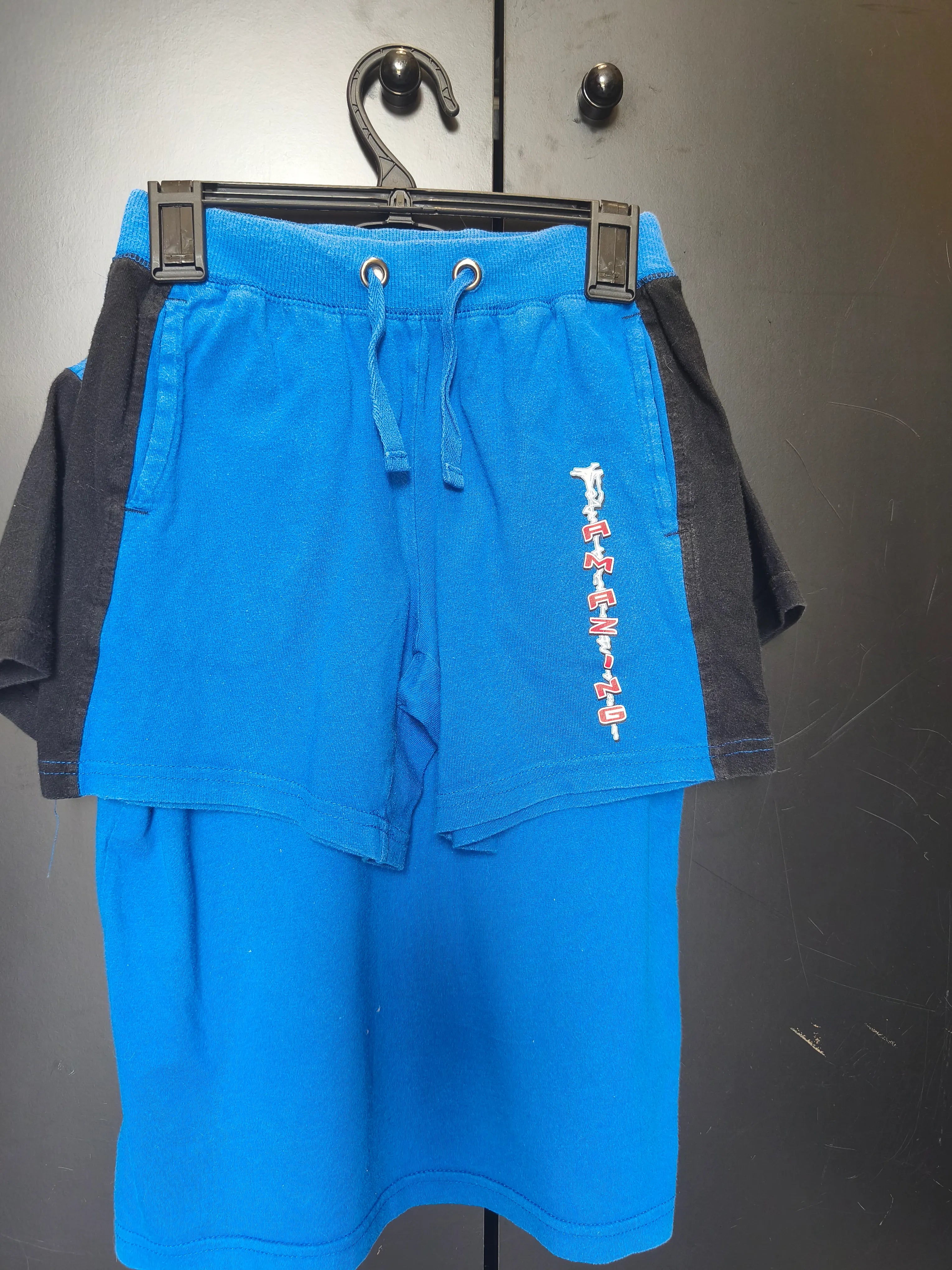 Pyjama 2 pièces Marvel 6-8 ans - Spider-Man, t-shirt noir & bleu + short bleu