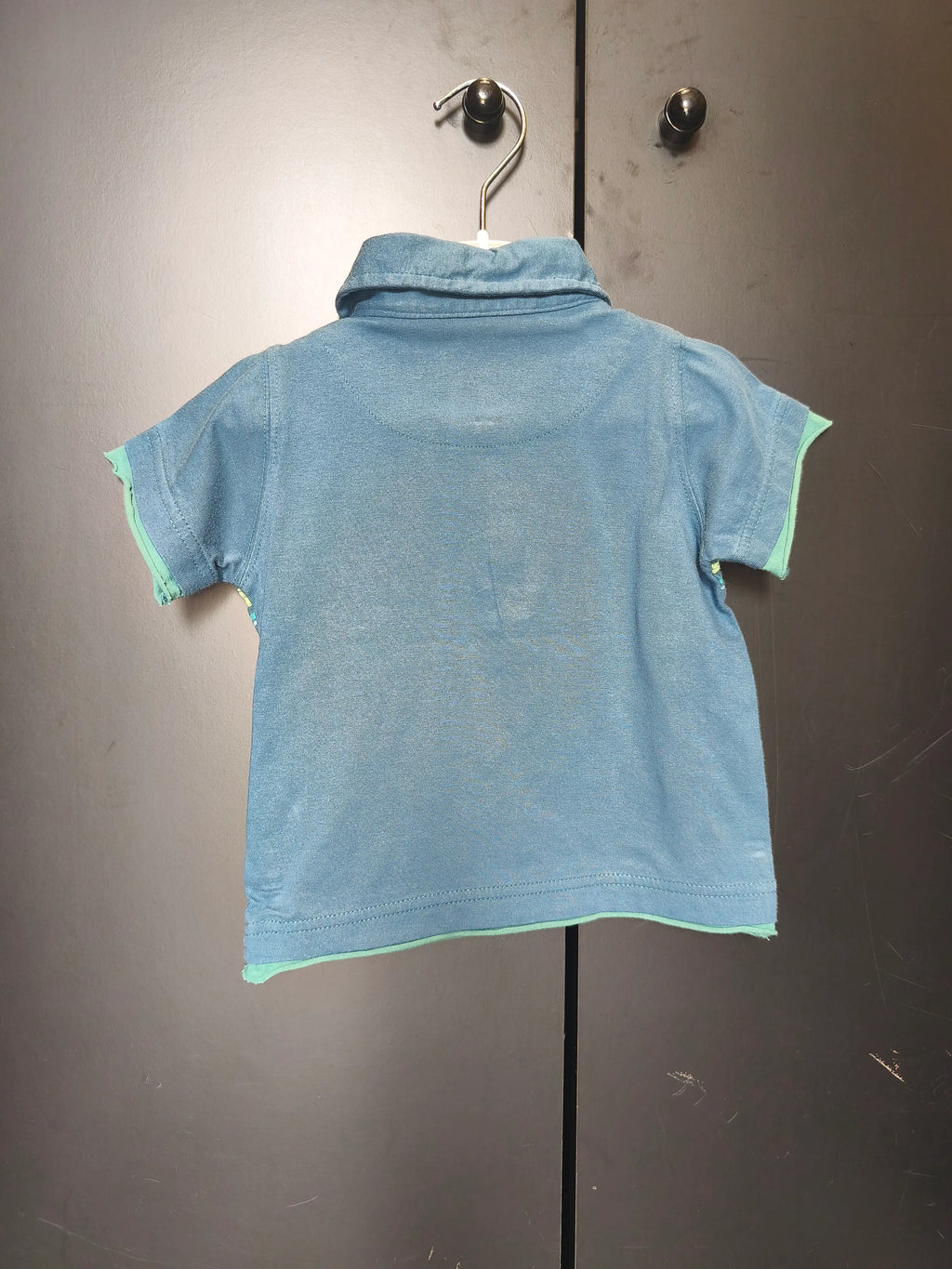Polo bébé Tissaïa 12 mois - Bleu canard 100% coton