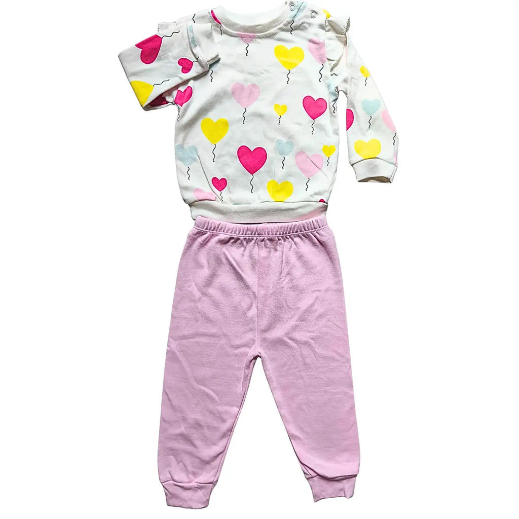 Pull ballons pastel & pantalon rose
