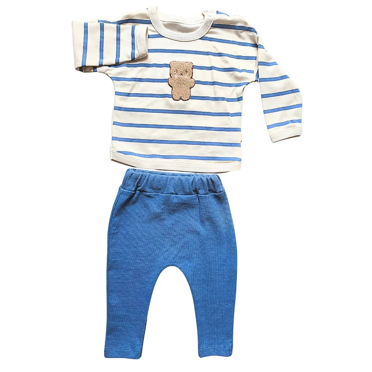 Pull marinière nounours & pantalon bleu