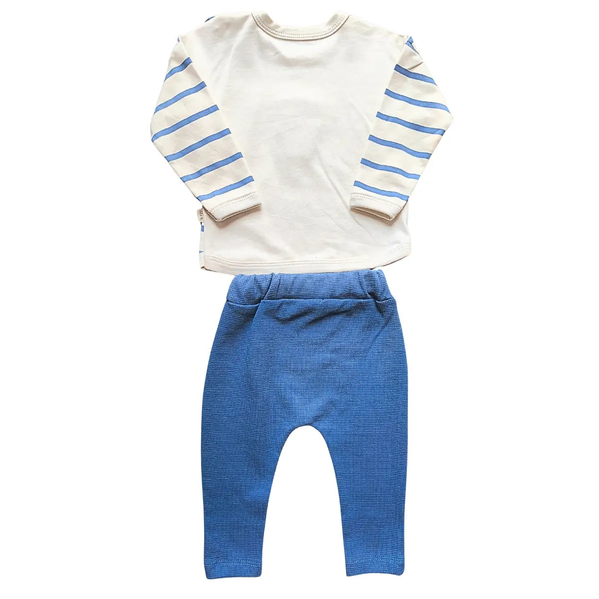 Pull marinière nounours & pantalon bleu