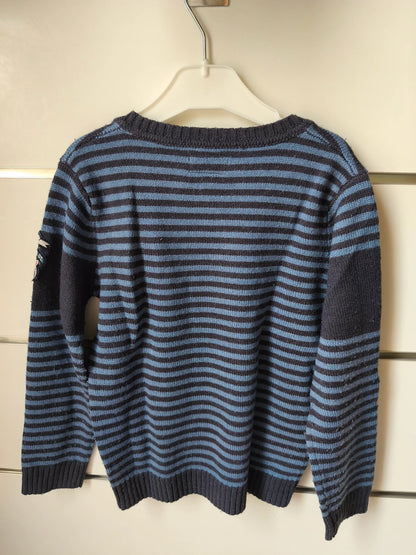 Pull Rayé Bleu 6 ans ref 657