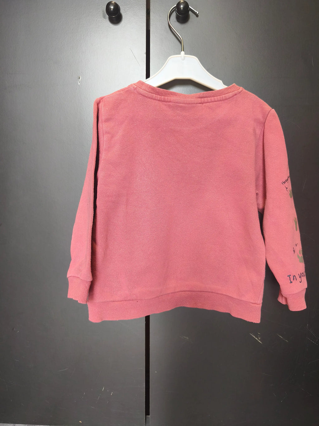 Pull Name It 18-24 mois - Brique avec renard & message "Meet More Friends"