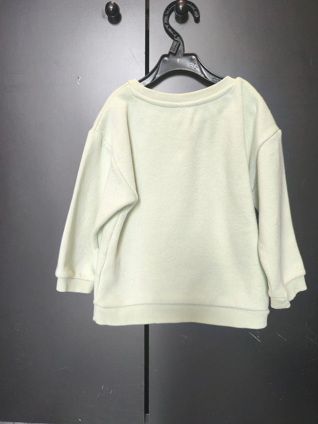 Pull vert d'eau Orchestra 23 mois – cœur & fleurs, “Just Be Happy”