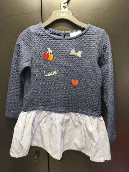 Robe Bimatière Bleu – 3 Ans ref 582