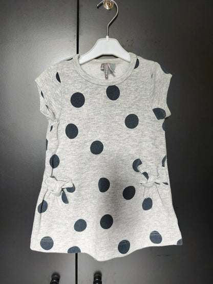 Robe grise à pois noirs – Orchestra 24 mois ref 420