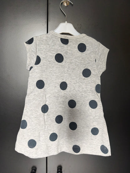 Robe grise à pois noirs – Orchestra 24 mois ref 420