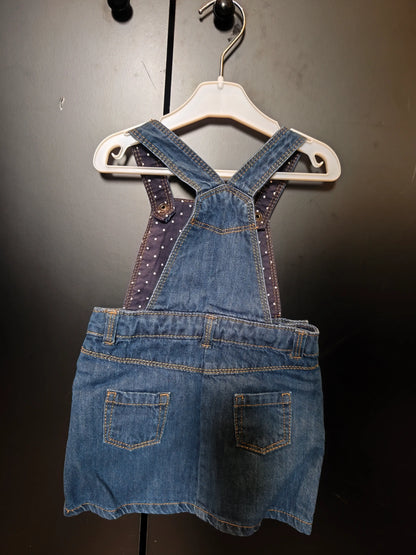 Salopette jupe en jean Kiabi – 12 mois 👖✨ ref 328