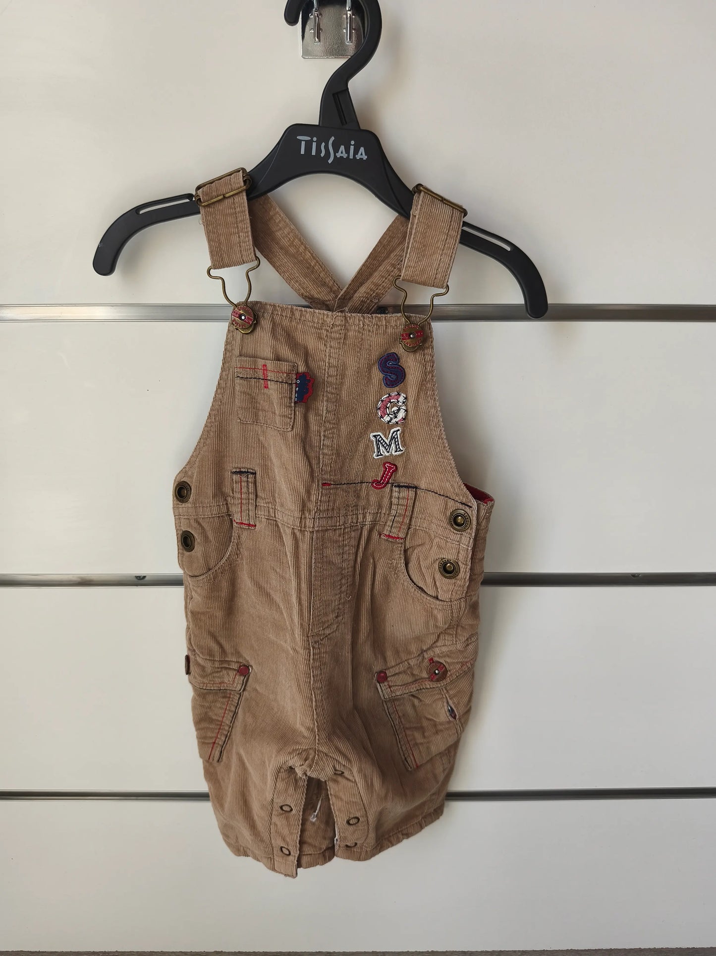 Salopette Short Marron - 3 mois ref 462