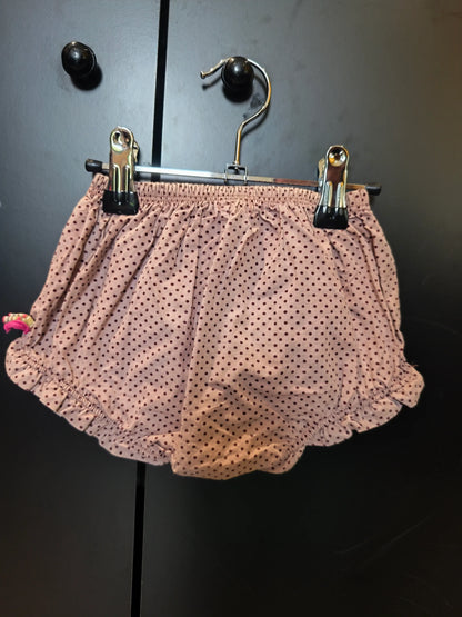 Short léger vieux rose à pois pour fille – Moulin Roty 12 mois ref 343