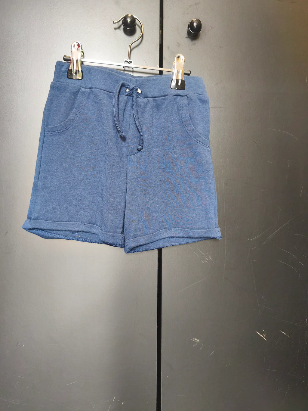 Short Mots d’Enfants 36 mois - Bleu nuit avec nœud décoratif et poches latérales