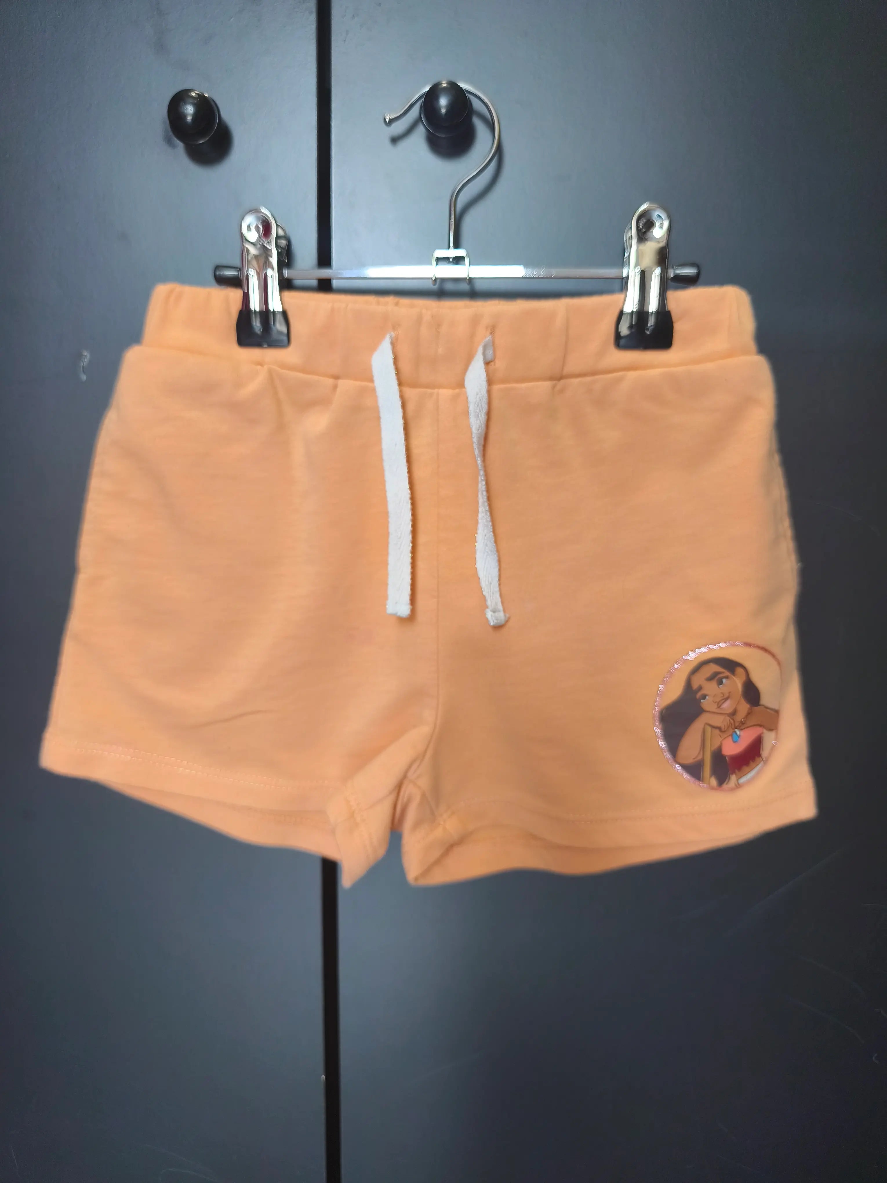 Short corail Vaiana Disney 5 ans, cordon de serrage, confort enfant