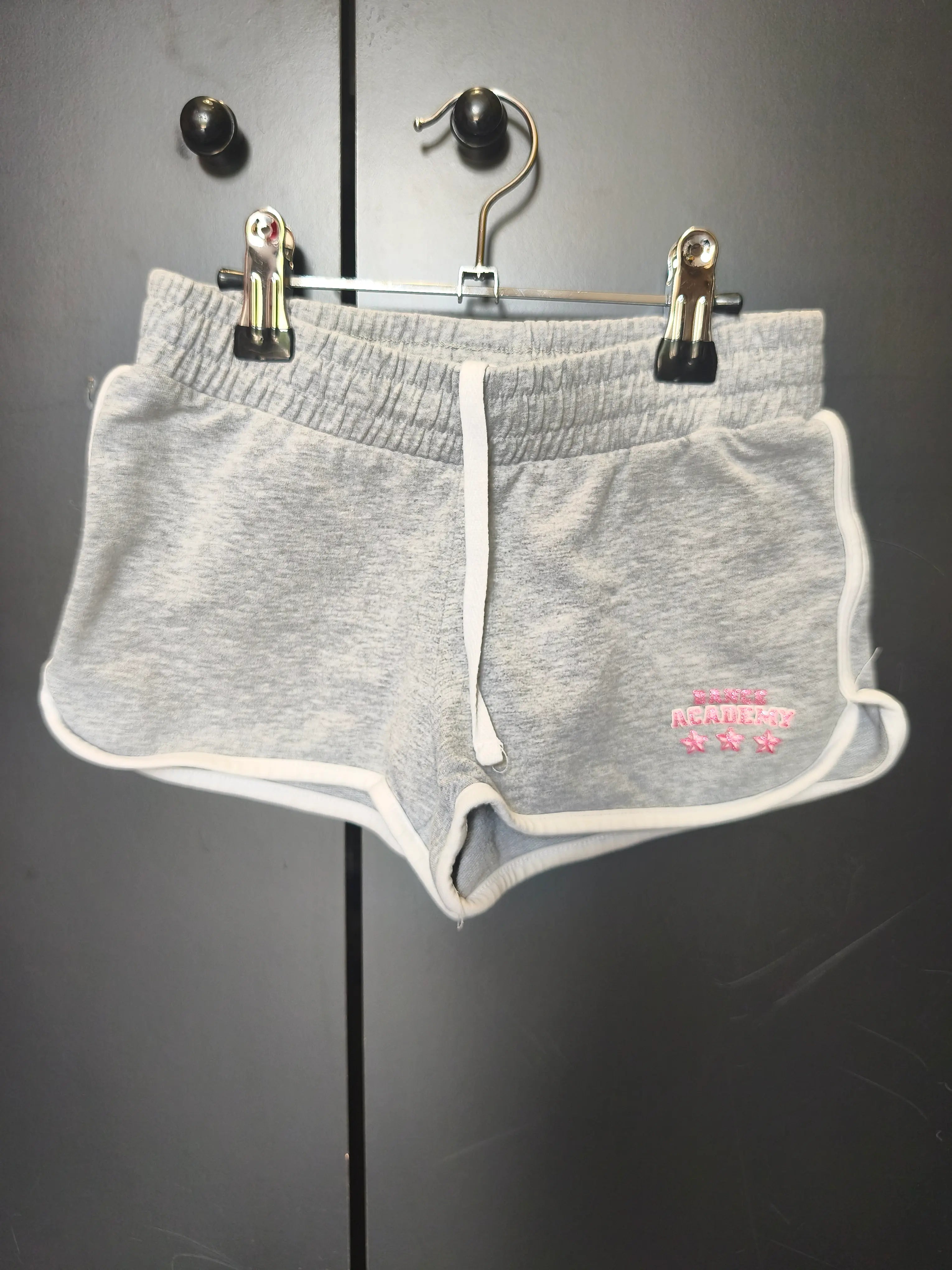 Short gris Dance Academy Énergetics 6 ans, cordon de serrage ajustable