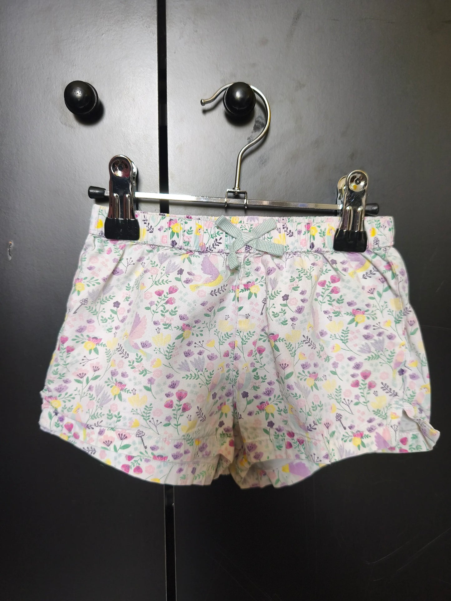 Short imprimé printanier – Blanc & multicolore – 3 ans ref 290