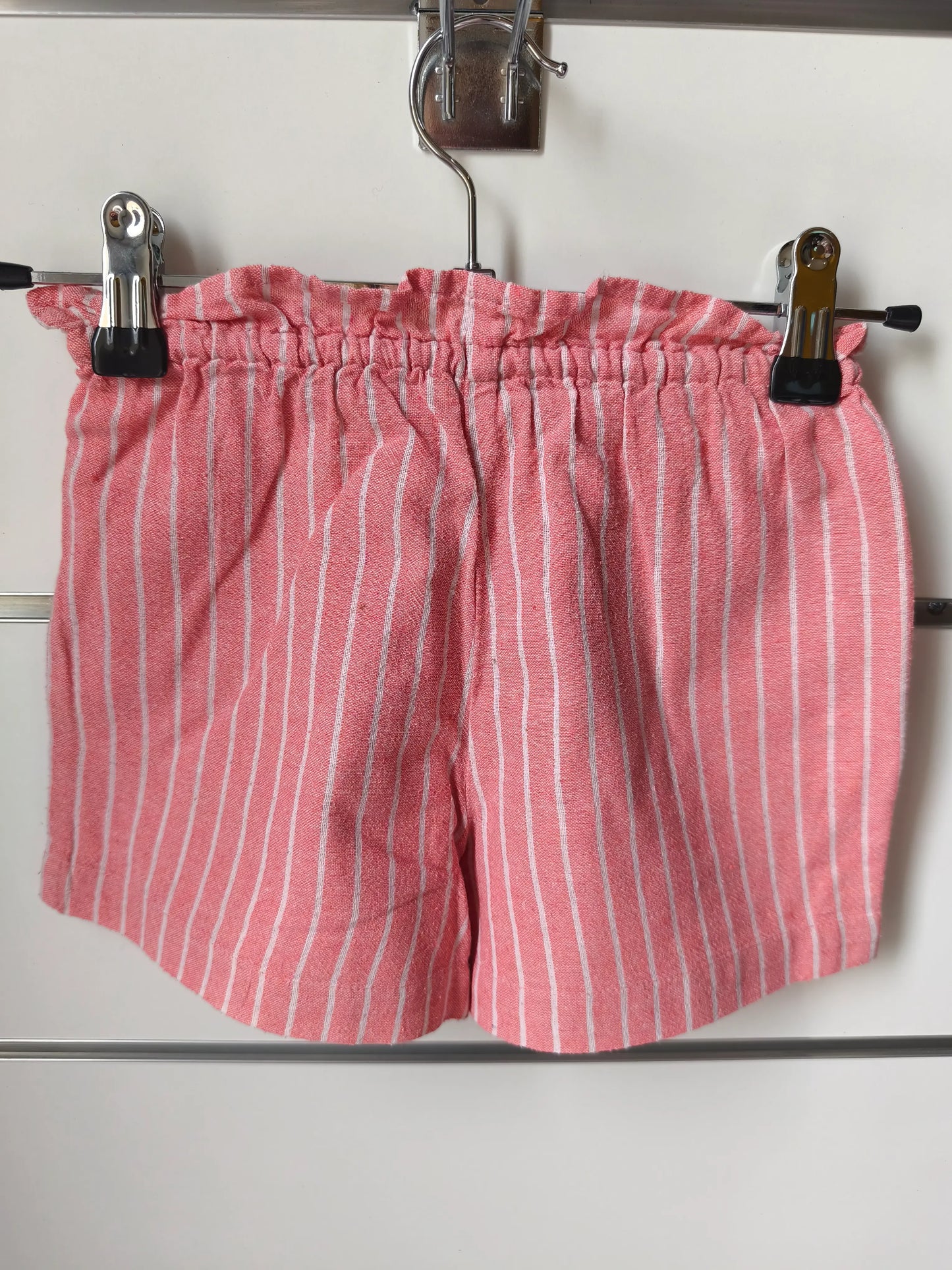 Short Rose Rayé Blanc 5 ans ref 673