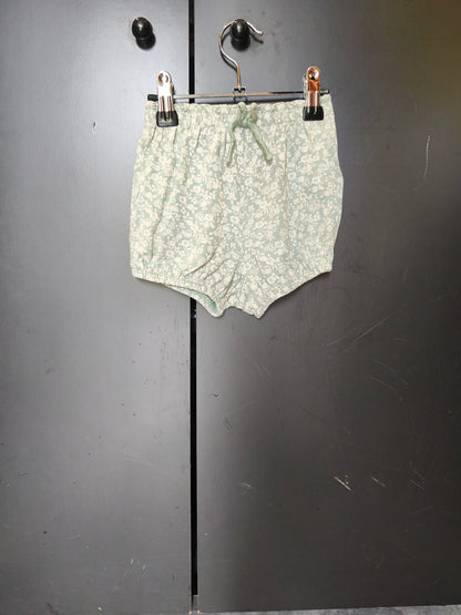 Short Verbaudet 18 mois – vert d’eau imprimé végétal 🌿💚 ref 137