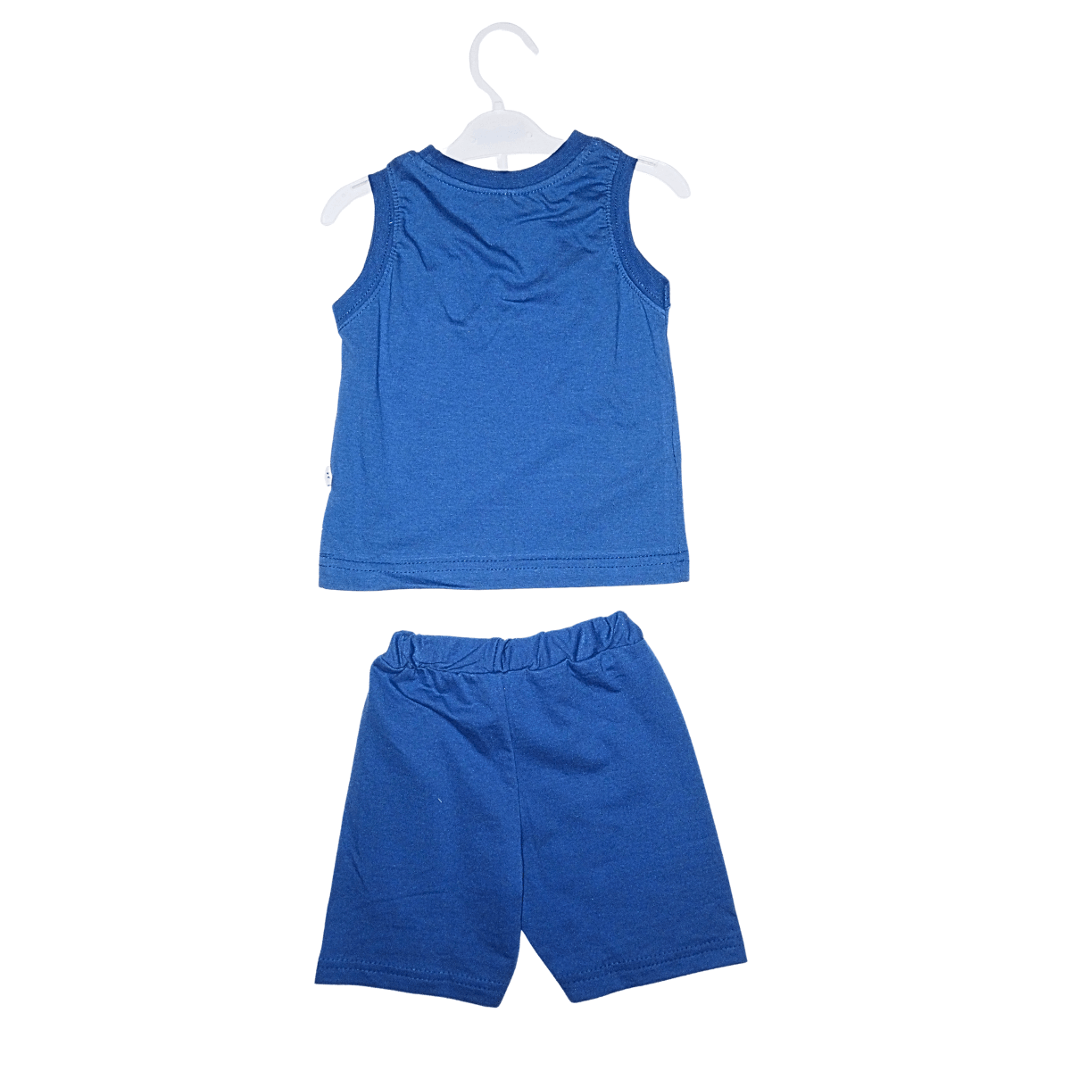 Ensemble garçon t-shirt et short bleu marine – Motifs "Good Vibes" et "Today" Little Stars