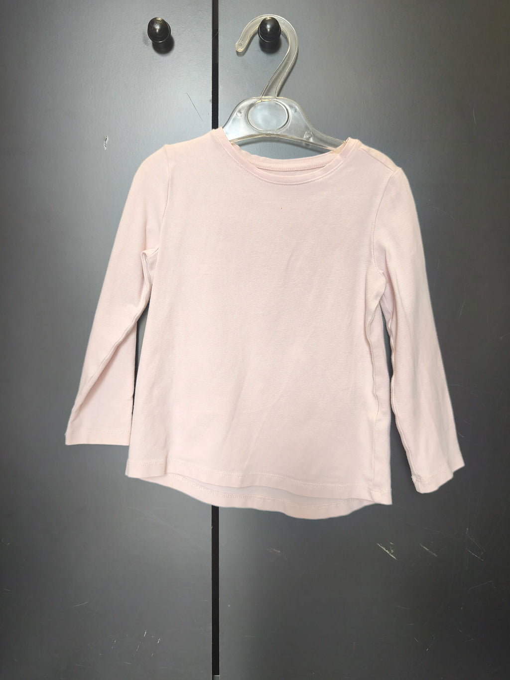 T-shirt Du Pareil au Même 2 ans - Rose pastel, manches longues & col rond