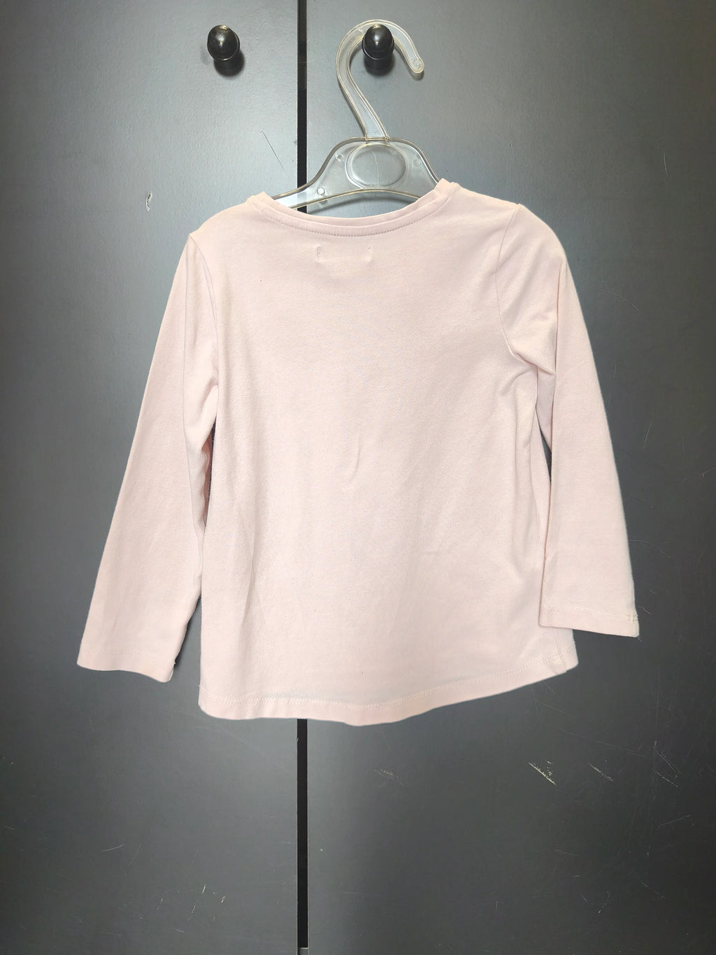 T-shirt Du Pareil au Même 2 ans - Rose pastel, manches longues & col rond