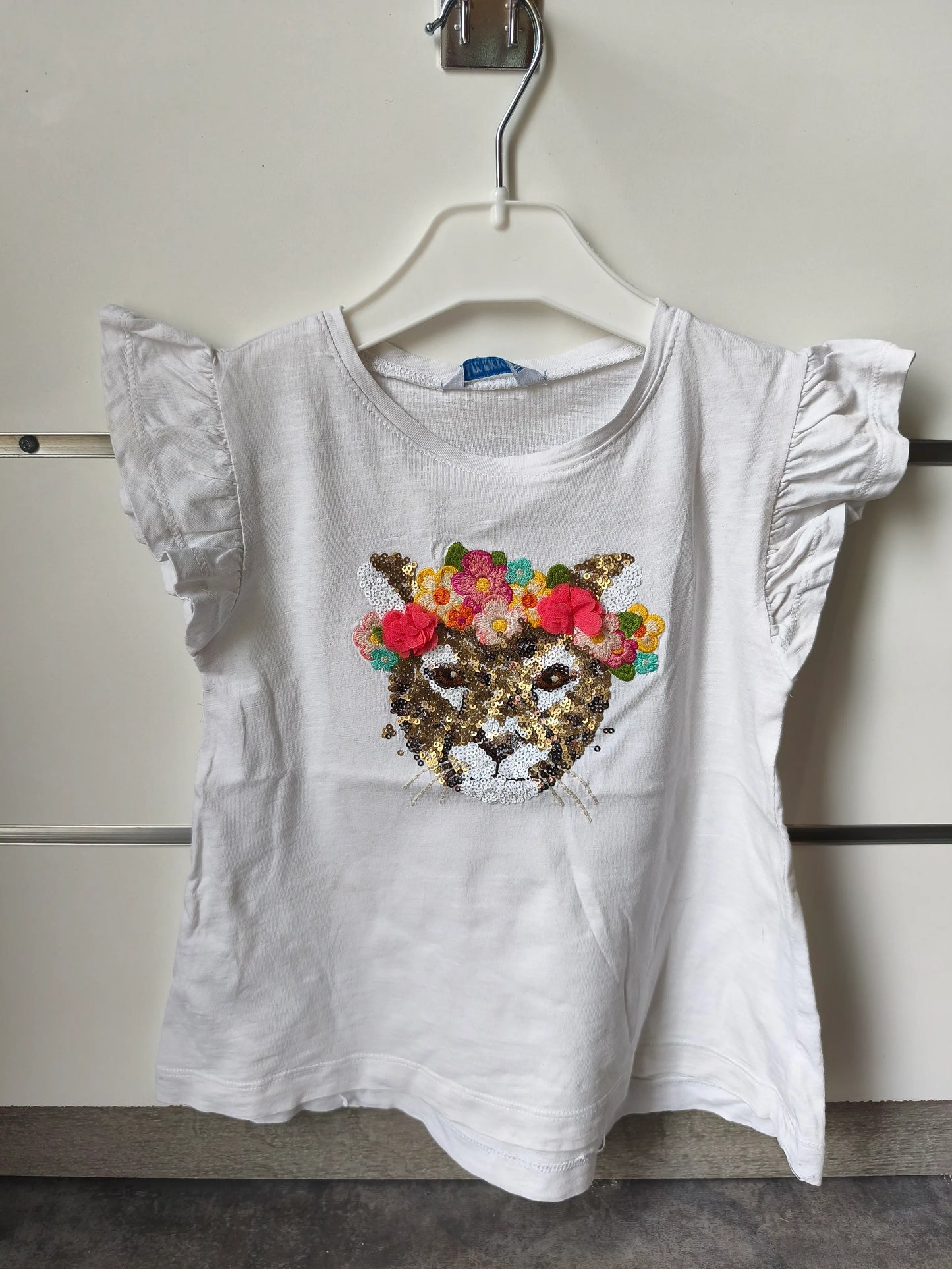 T-shirt Chat à Sequins 5 ans ref 629