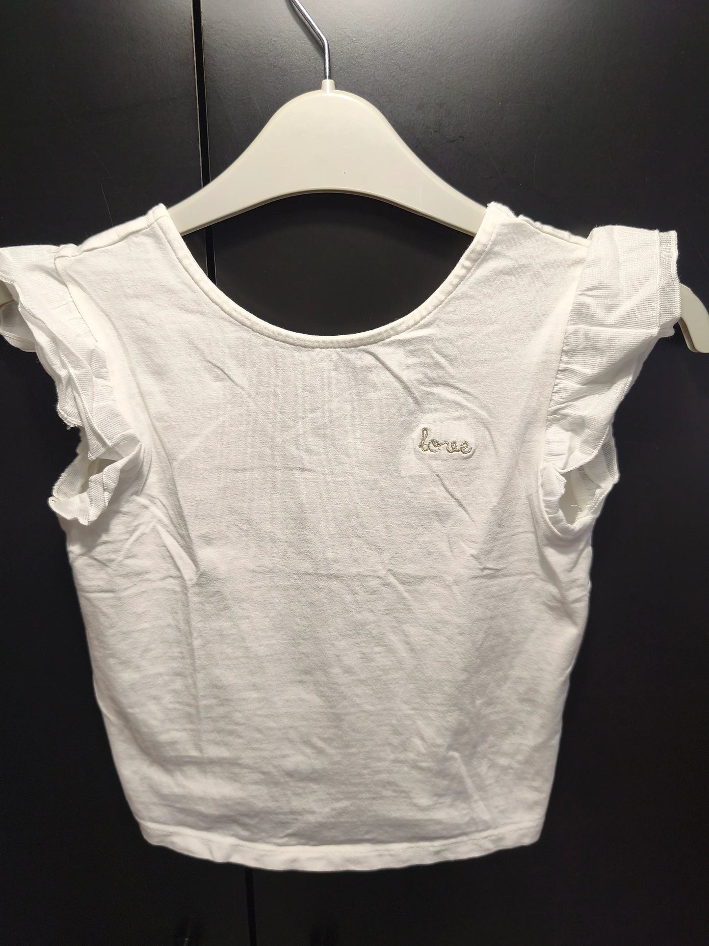 T-shirt Blanc “Love” – 6 Ans ref 531