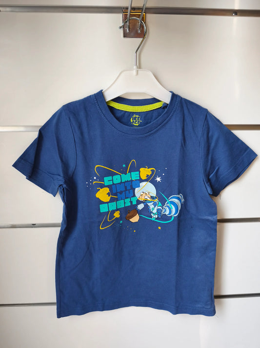 T-shirt Bleu Écureuil - 4 ans ref 517