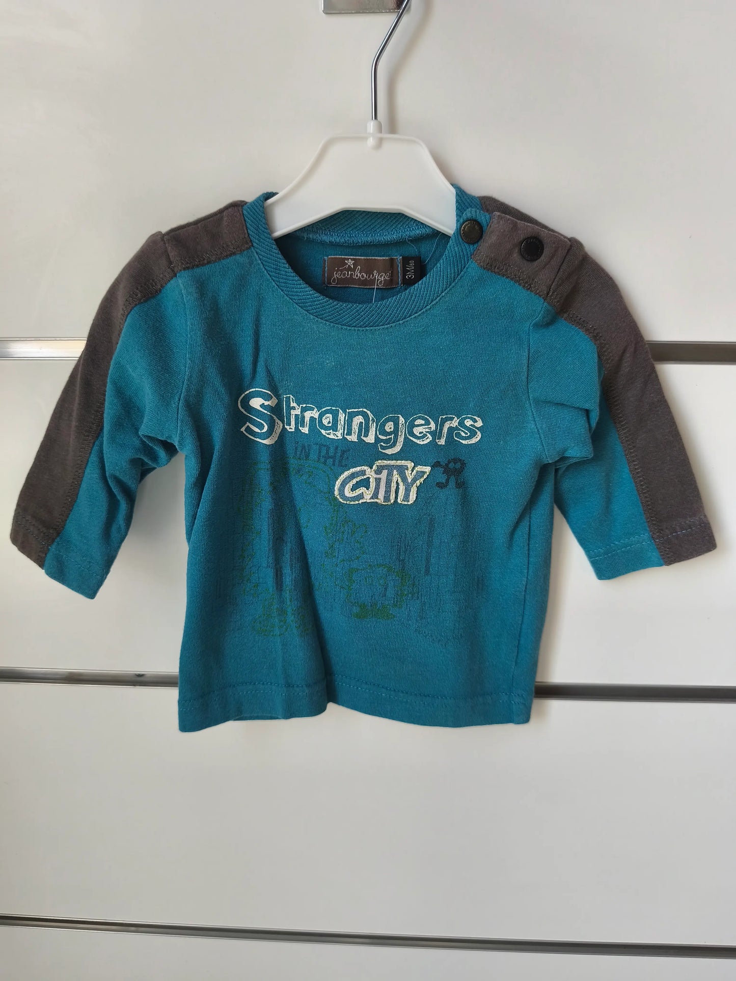 T-shirt Bleu & Gris - 3 mois ref 441