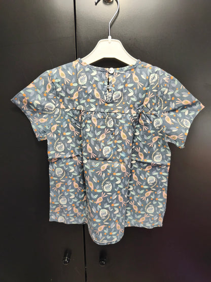 T-shirt Bleu Imprimé Lémurien - 5 Ans ref 549